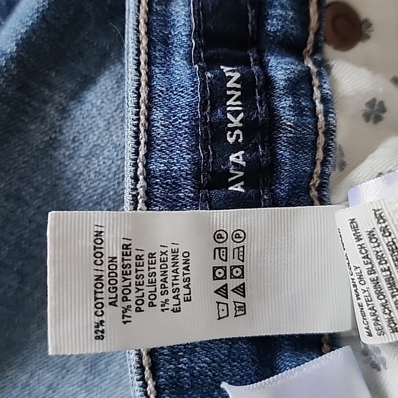 Lucky Brand Women's Ava Skinny Jeans Blue Wash Denim Faded Size 6/28 Regular - Picture 11 of 15